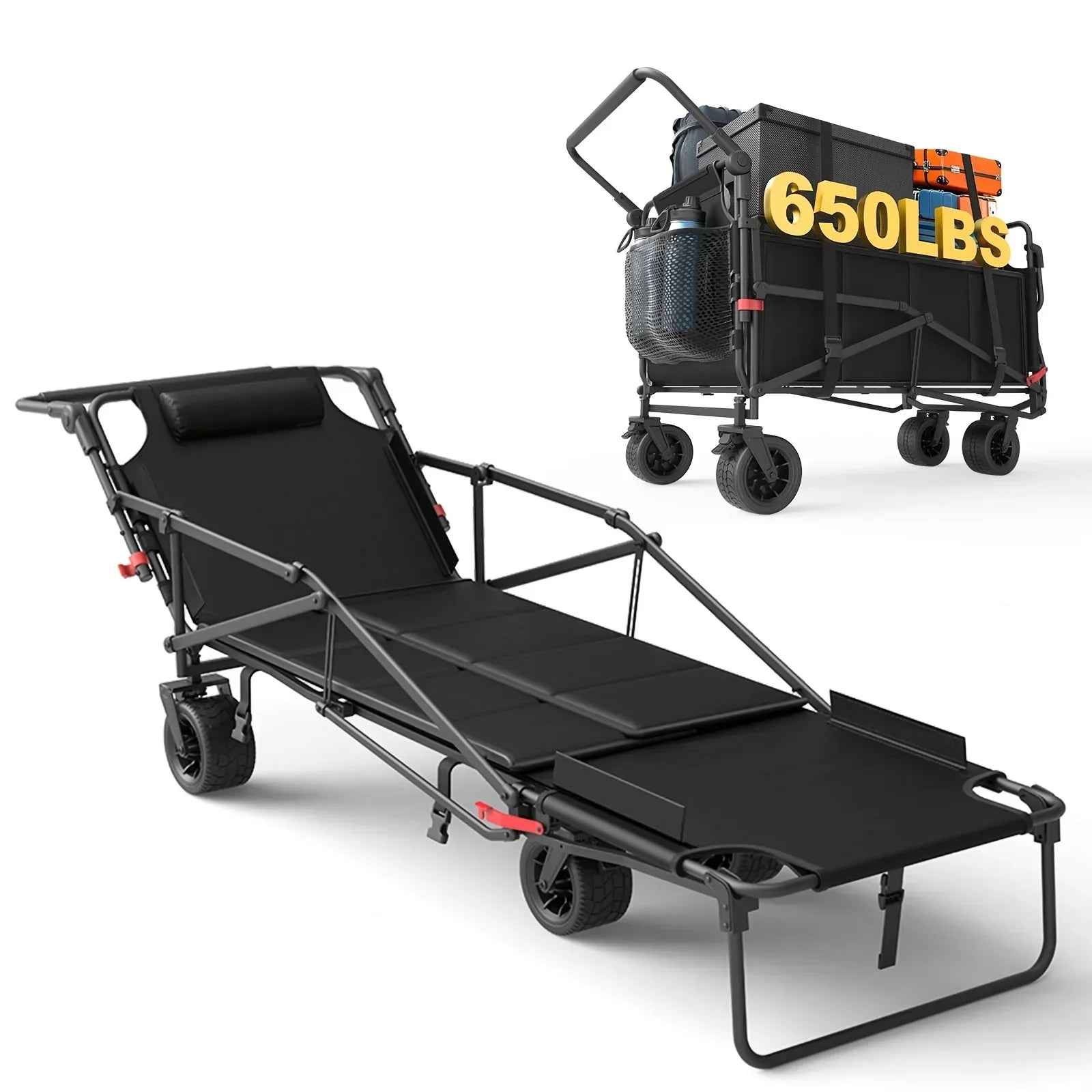 2-in-1 Multifunctional Folding Wagon Recliner