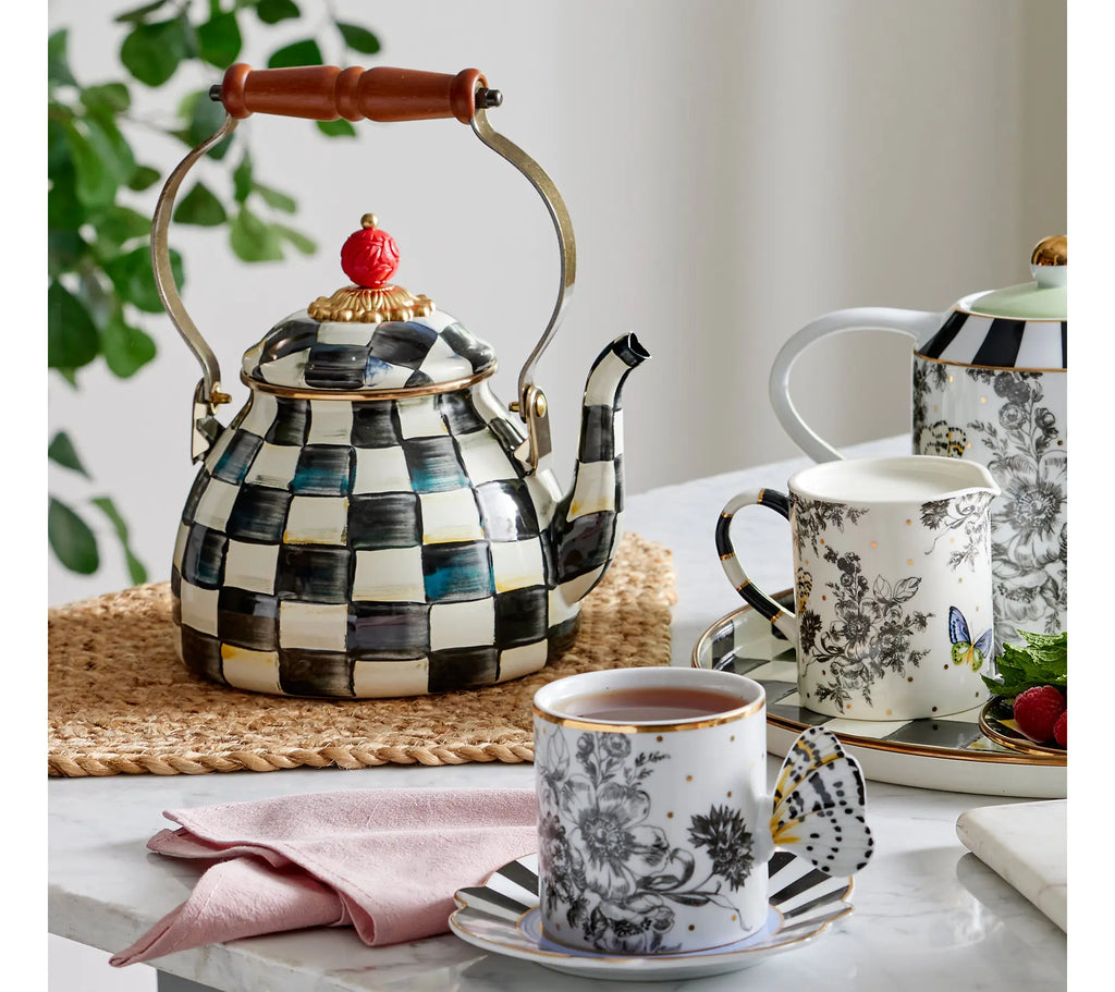 Mackenzie- Childs 2-Quart Enamel Tea Kettle