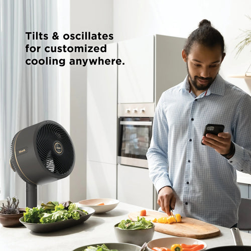 2-in-1 Cordless Misting Fan - Indoor & outdoor oscillating fan, pedestal & tabletop, corded & cordless portable fan with outdoor InstaCool mi