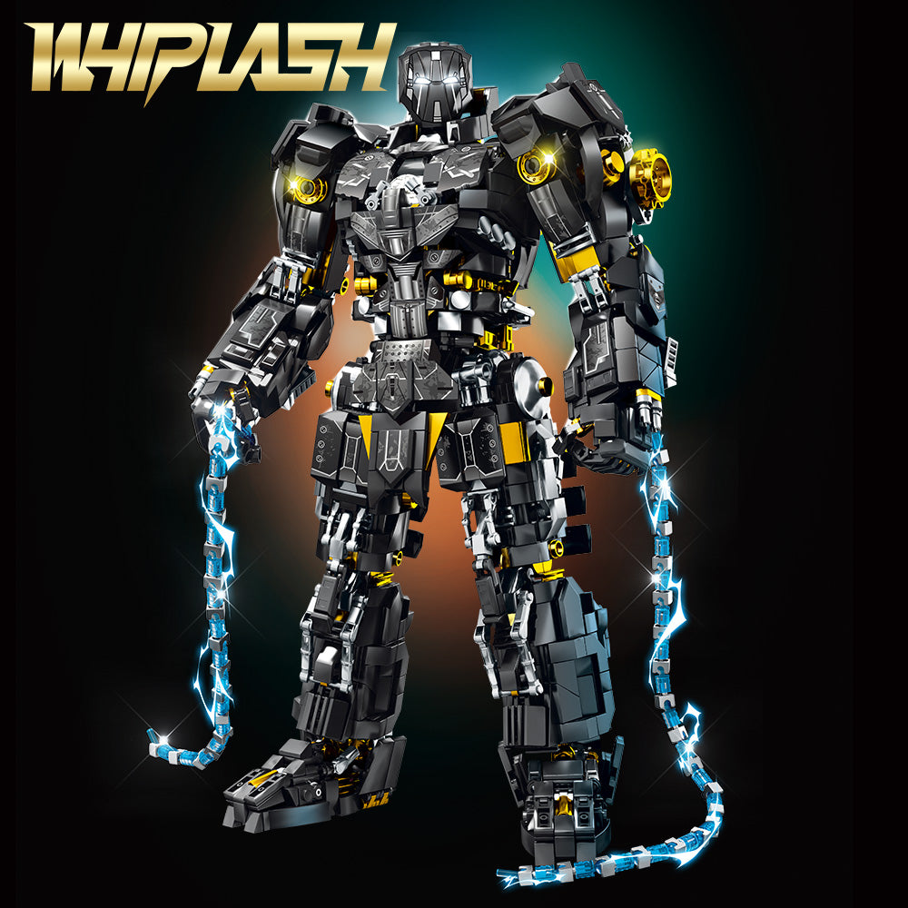 Mesiondy Obsidian Enforcer Mech Building Kit – 2362 PCS Premium Brick System | Energy Whip Effects | Light-Up Reactor Details